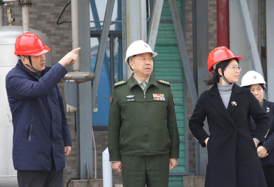 常州市委常委、常州军分区大校司令员廖鹏一行来永乐高ylg888888调研公司党管武装相关工作